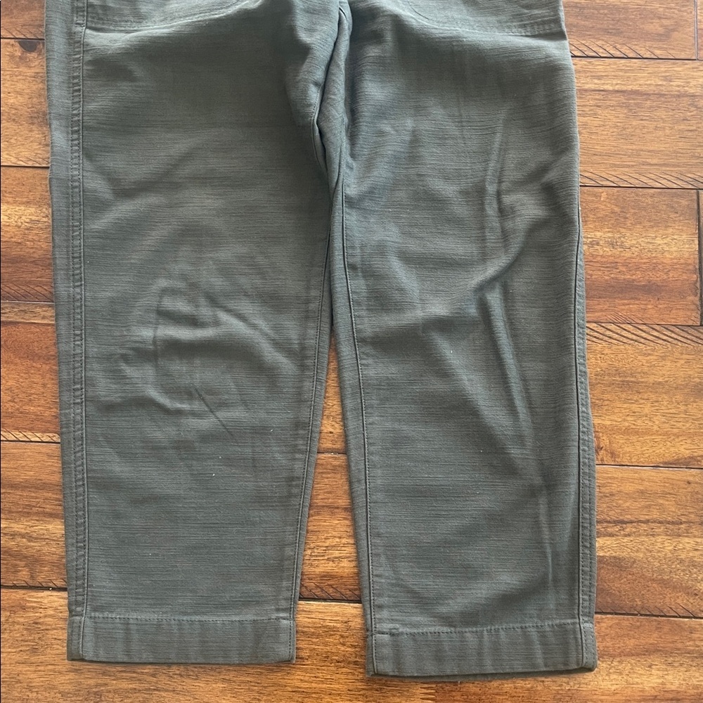 J Crew factory Cotton Camp Pants Green Blue size 28P - Picture 5 of 16